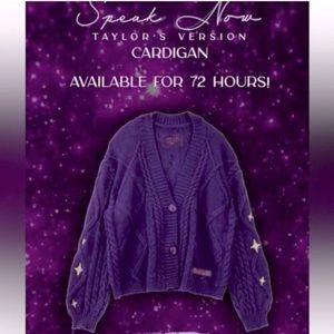 NWT Taylor Swift Speak Now Cardigan